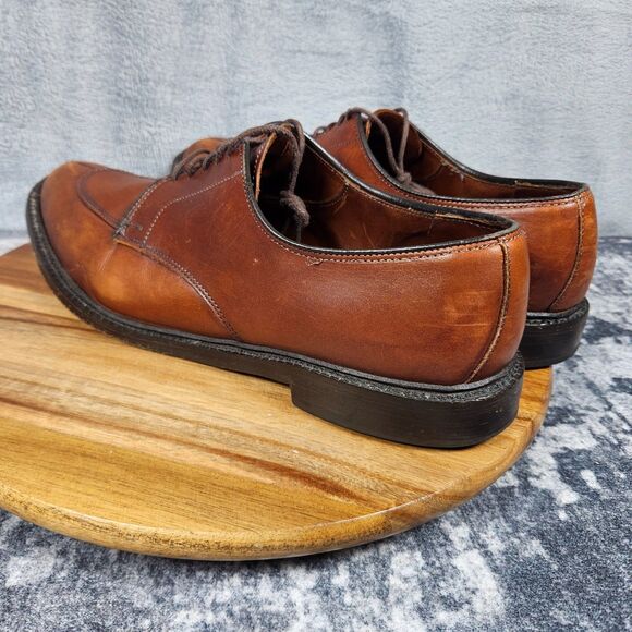 Allen Edmonds Mens Walton Oxford Size 11 D Brown Leather Split Toe Dress Shoe main image 13